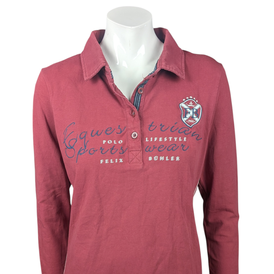 Felix Bühler Poloshirt Langarm Gr. S