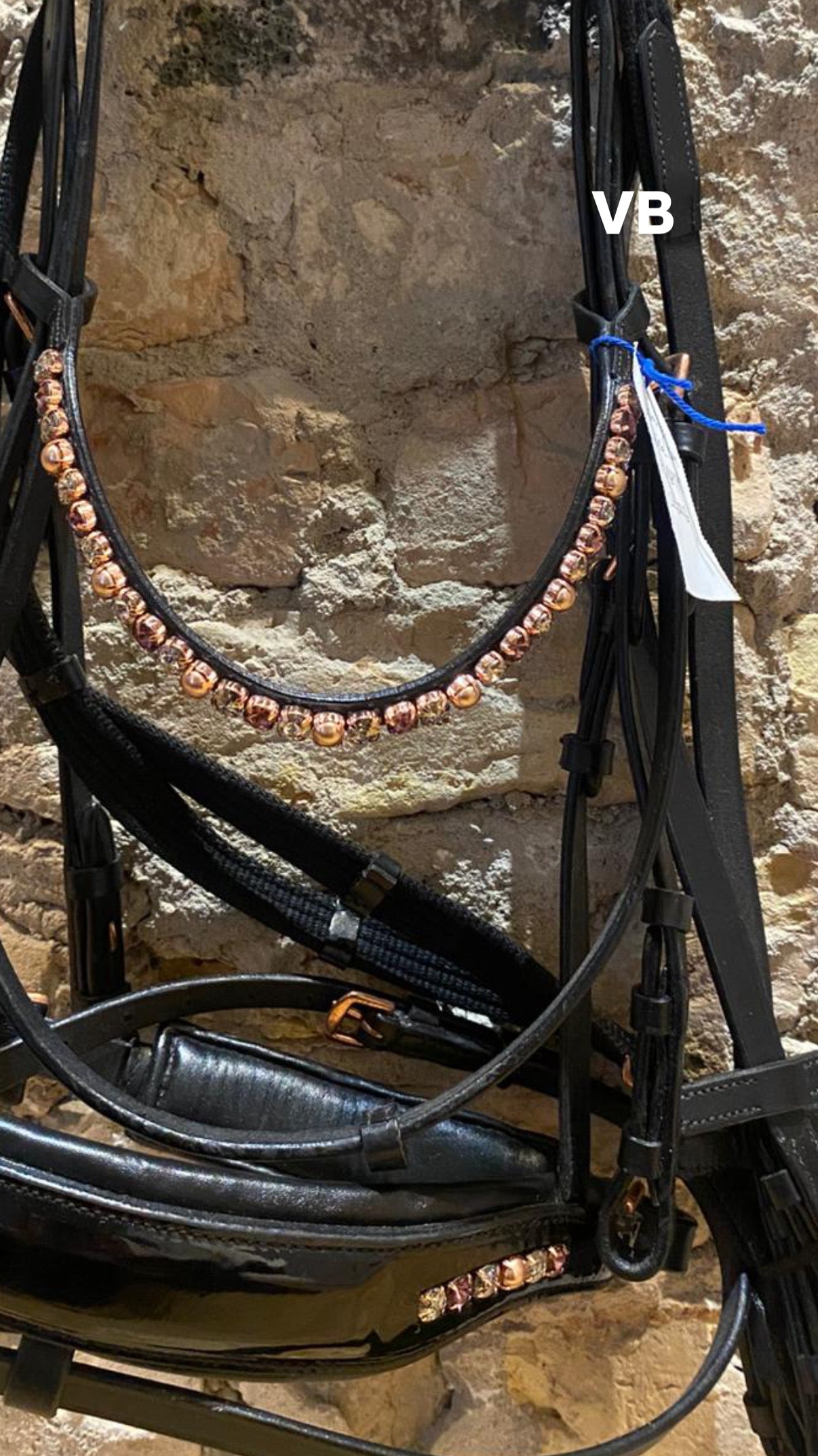 Glitzer Trense mit Zügeln Gr. VB